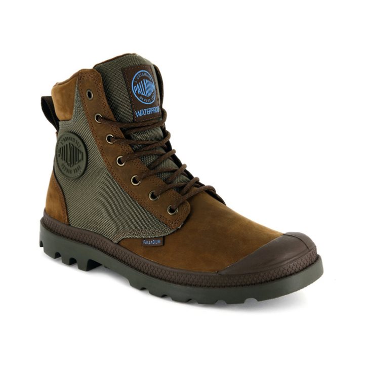 Dámské Boty Palladium Pampa Sportovní Cuff WPN Hnědé | CZ TIL-70W